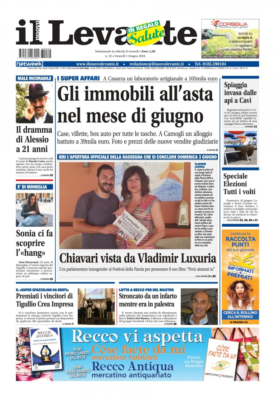 Inchieste, approfondimenti e interviste su Il Nuovo Levante da oggi in edicola