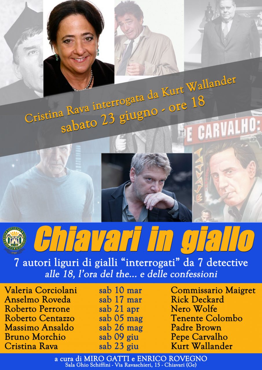 Chiavari in Giallo, la stagione chiude con Cristina Rava