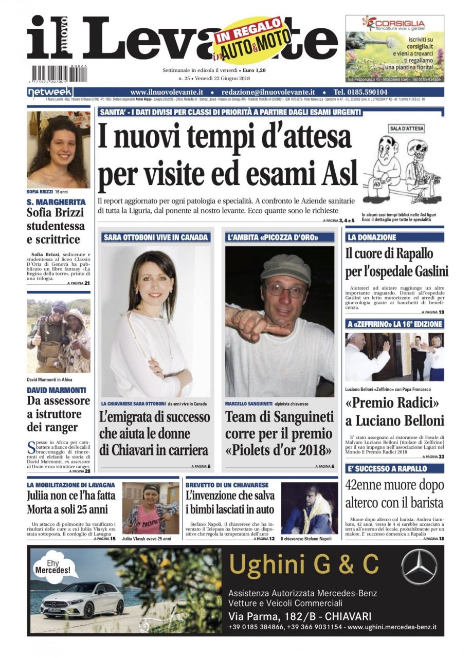 Inchieste, approfondimenti e interviste su Il Nuovo Levante da oggi in edicola