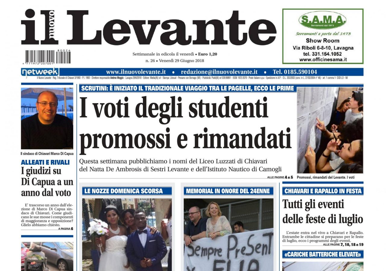 Inchieste, approfondimenti e interviste su Il Nuovo Levante da oggi in edicola