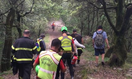 Donna scivola sul sentiero da Chiavari a Montallegro, intervengono i soccorsi