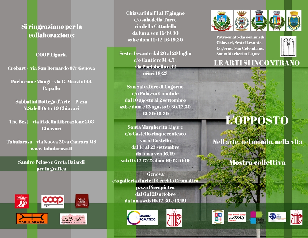 Al via la mostra itinerante “L’Opposto”