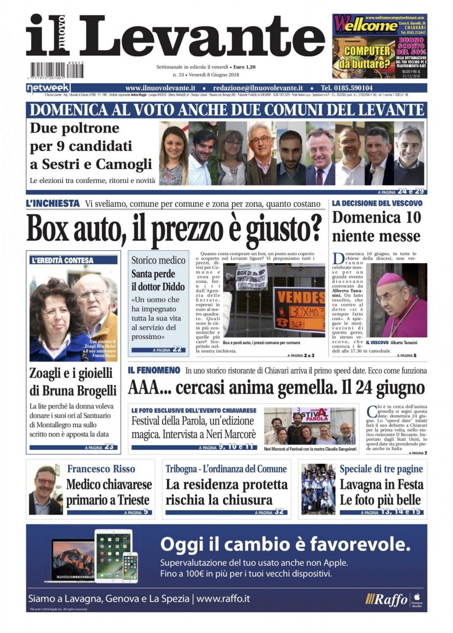 Inchieste, approfondimenti e interviste su Il Nuovo Levante da oggi in edicola