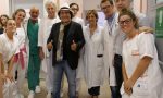 Al Bano in visita al Gaslini