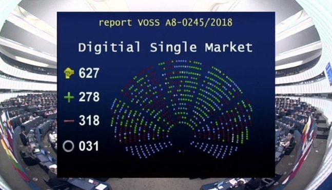 Riforma del copyright bocciata dal Parlamento Europeo