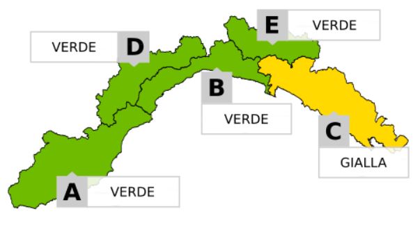 Allerta gialla estiva sul Tigullio