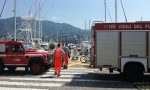 Rapallo, stamattina allarme in porto per presenza di fumo in un'imbarcazione