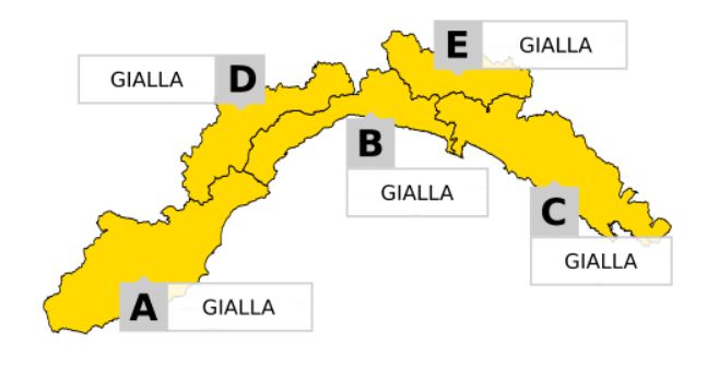 Temporali, ancora un’allerta gialla
