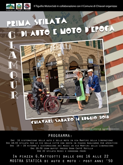 Domani a Chiavari “Glamour”, sfilata d’auto e moto d’epoca