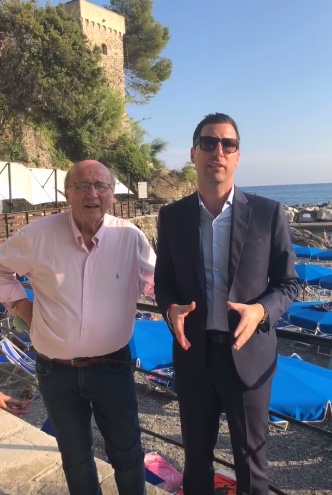 Passeggiata a mare di Zoagli e strada Zoagli-Semorile, il sopralluogo di Giampedrone