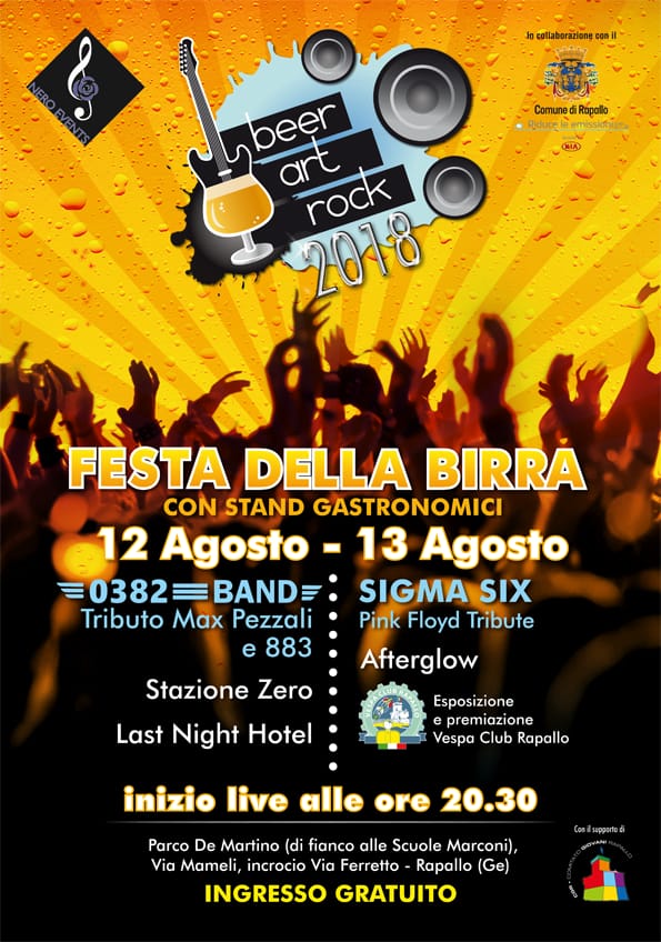 Torna il Beer’Art’Rock Summer Festival, VII edizione il 12 e 13 agosto