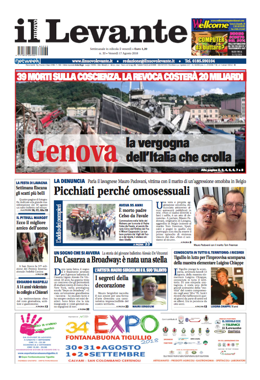 Inchieste, approfondimenti e interviste su Il Nuovo Levante da oggi in edicola