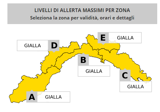 Allerta meteo per temporali: estesa sino a domattina