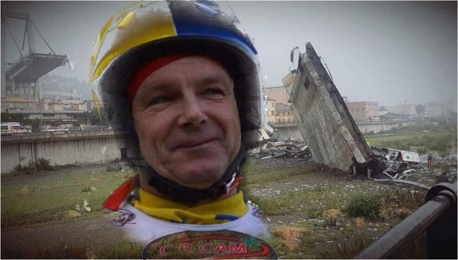 Ponte Morandi, tra le vittime il campione di trial Giorgio Donaggio