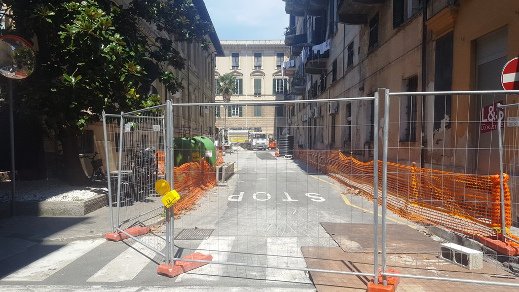 Mercoledì 8 agosto riapre via Delpino a Chiavari
