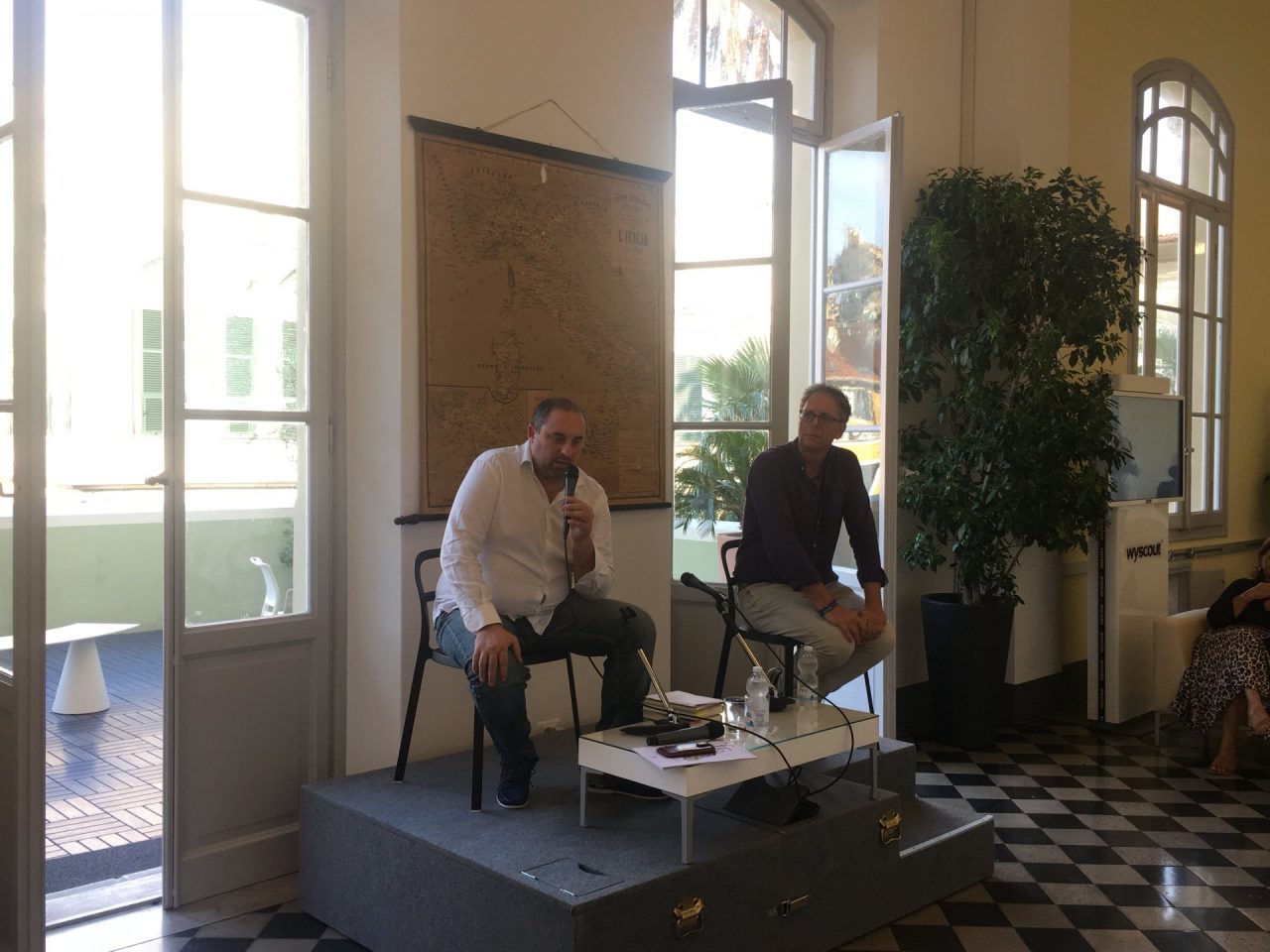 Lo scrittore Michael Frank al Wylab di Chiavari