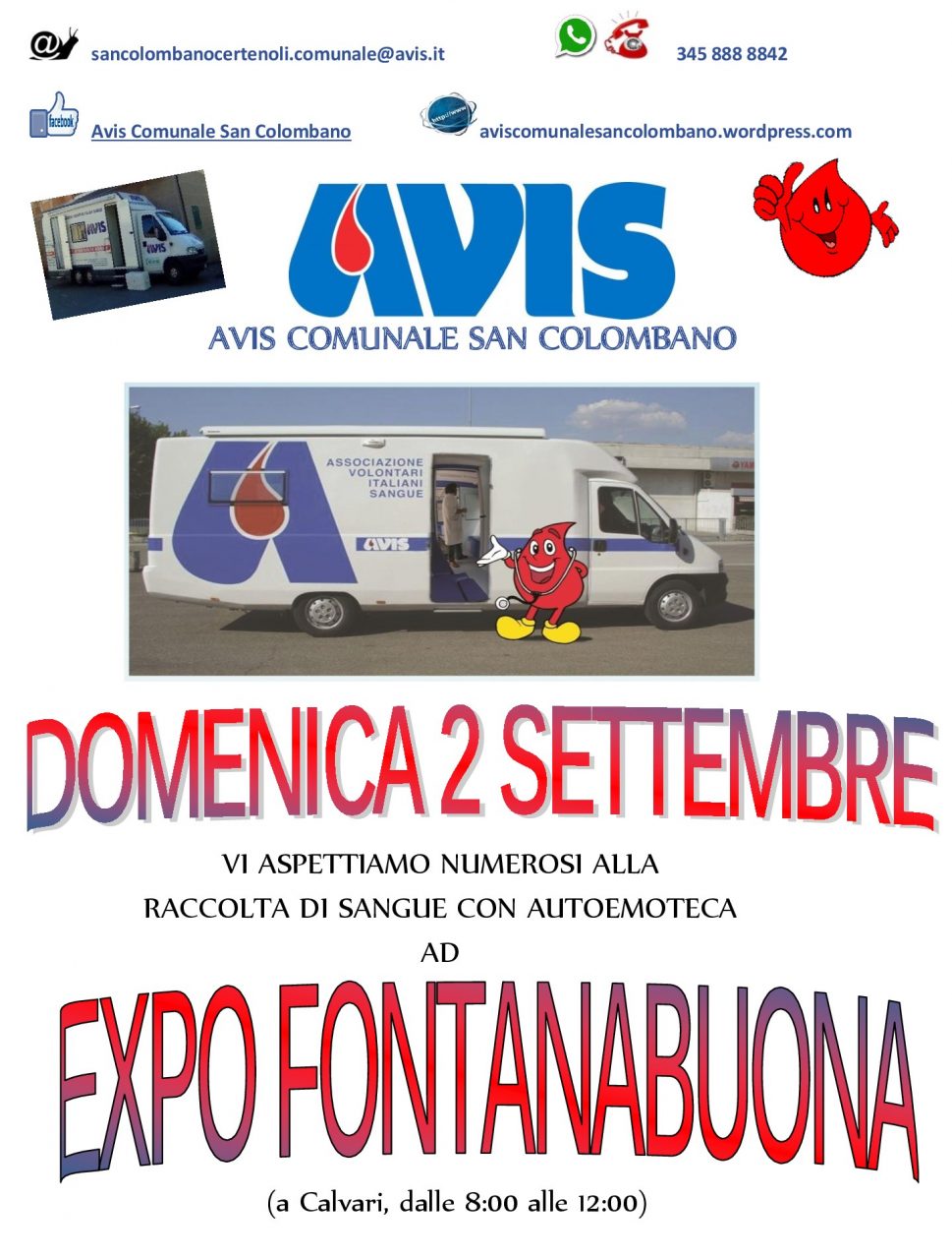 Avis, raccolta di sangue all’Expo