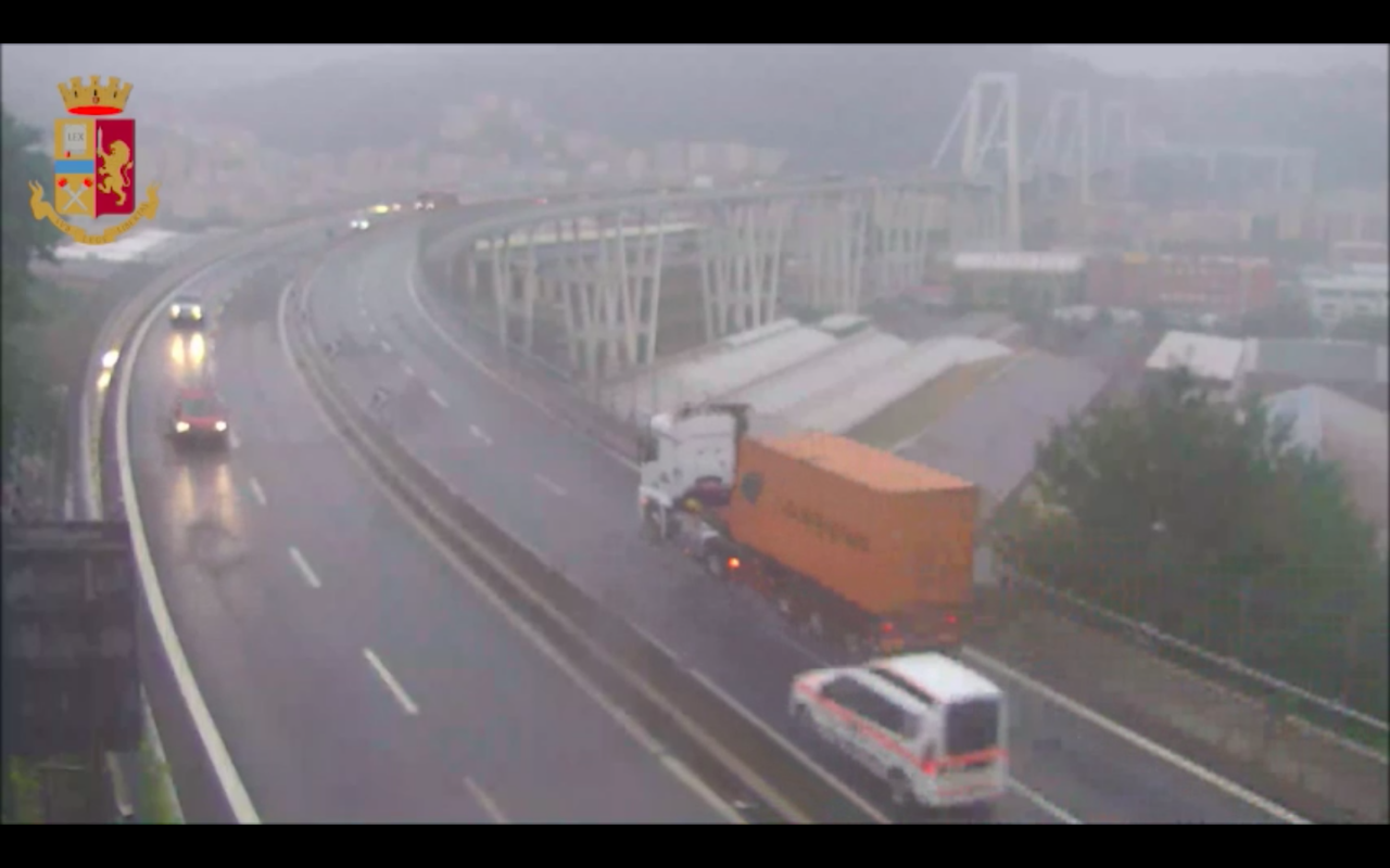 Ponte Morandi, nuovo video dalla Questura