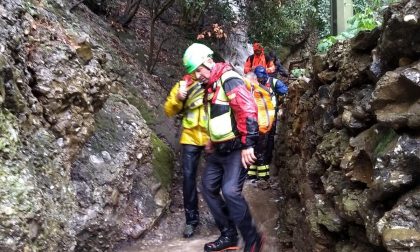 Cade sul monte di Portofino, i soccorsi