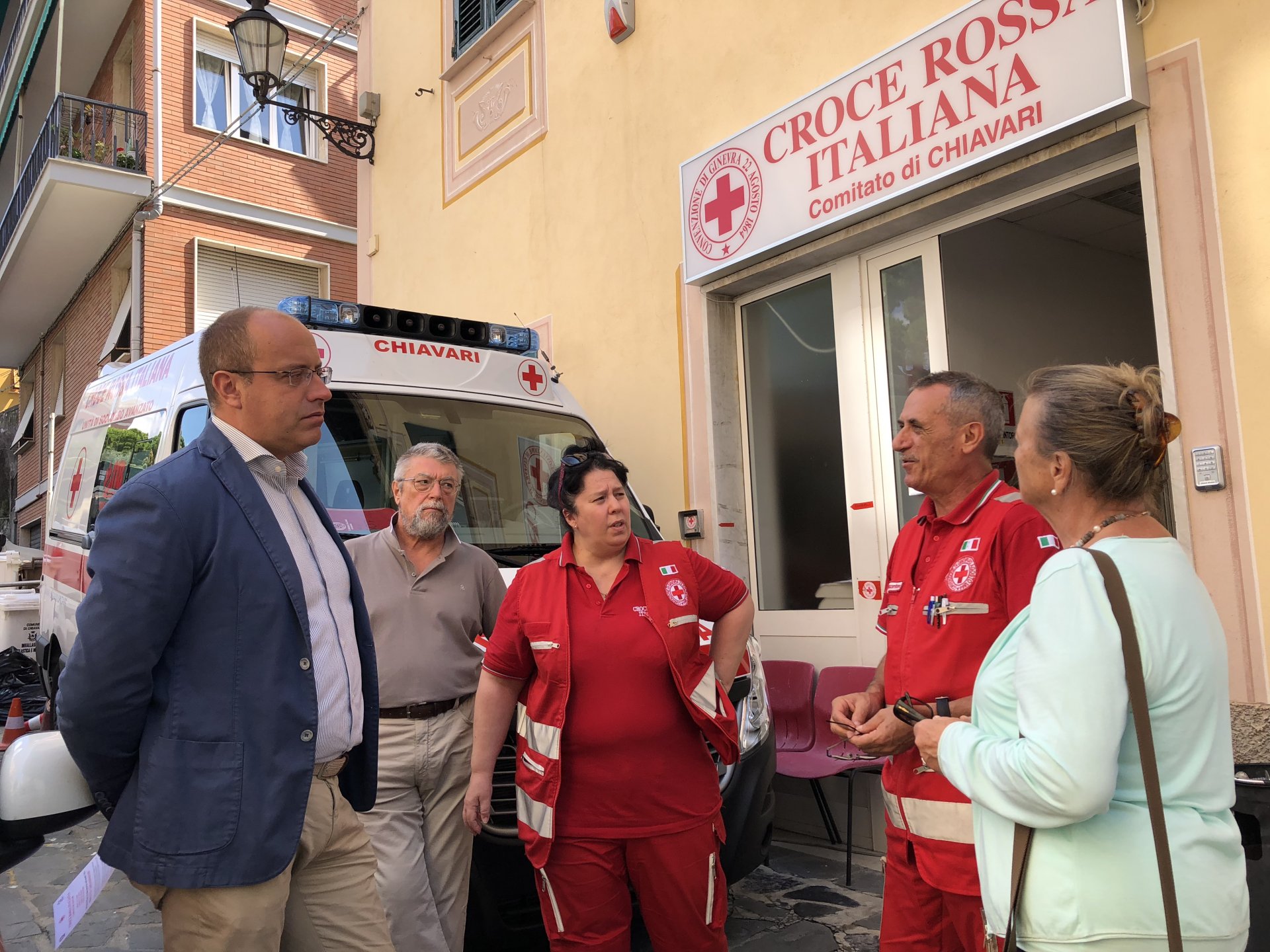 Chiavari Di Capua visita alla Croce Rossa 2