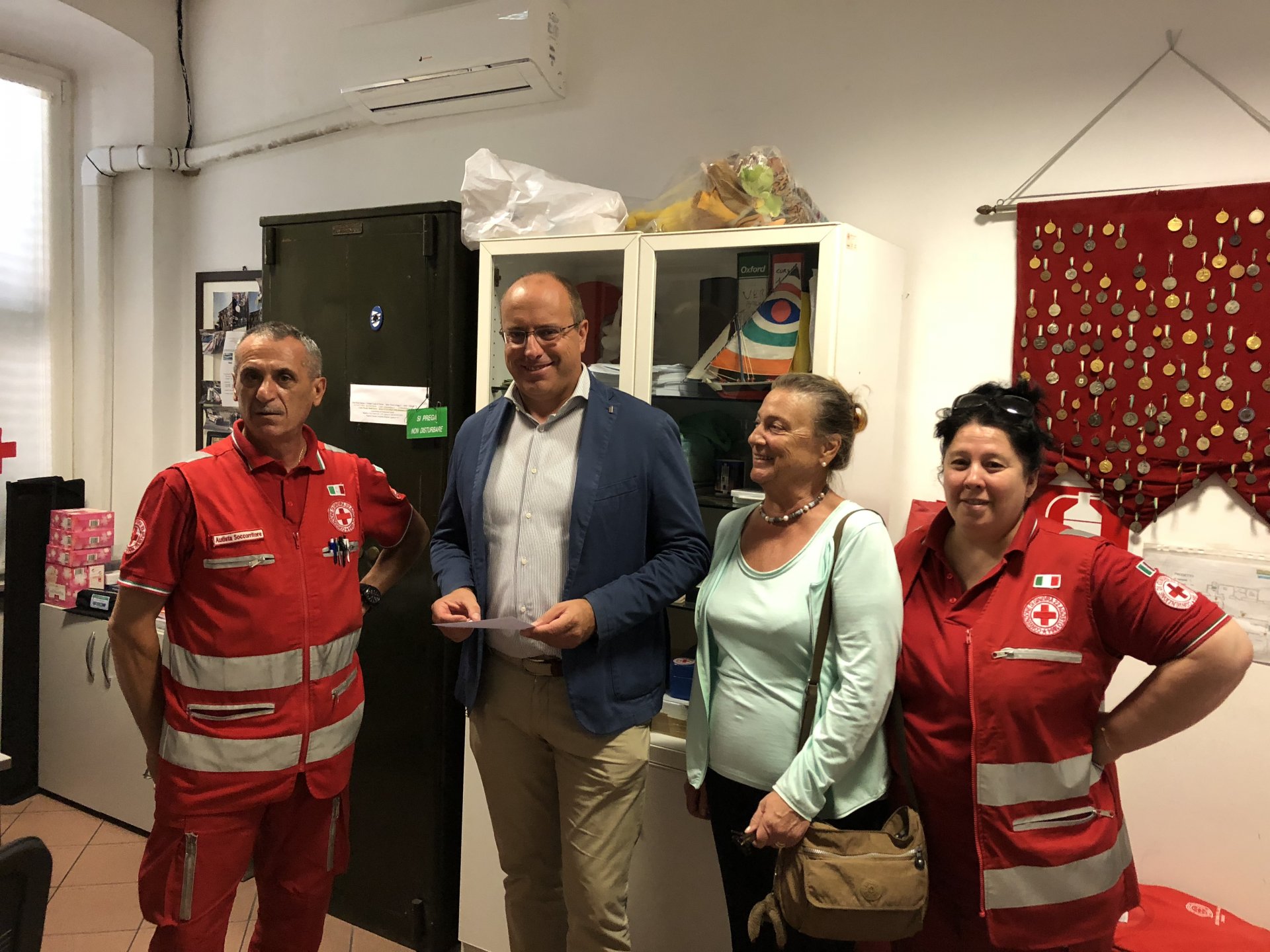 Chiavari Di Capua visita alla Croce Rossa 1