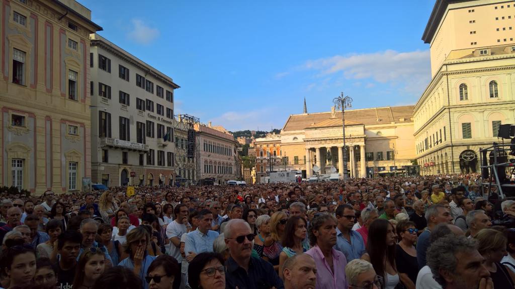 Ieri a Genova il ricordo delle vittime del ponte Morandi
