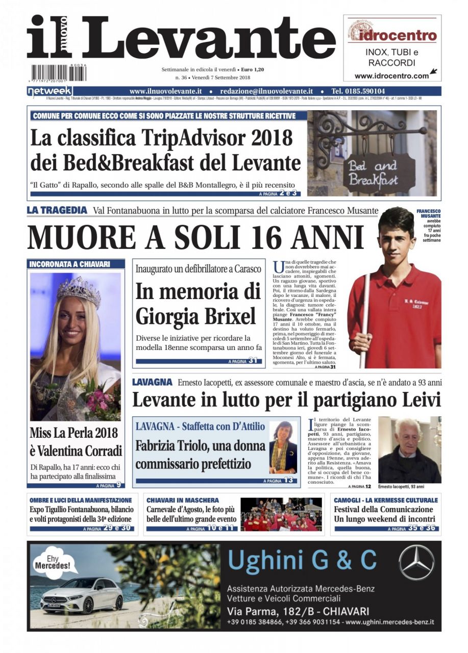 Inchieste, approfondimenti e interviste su Il Nuovo Levante da oggi in edicola