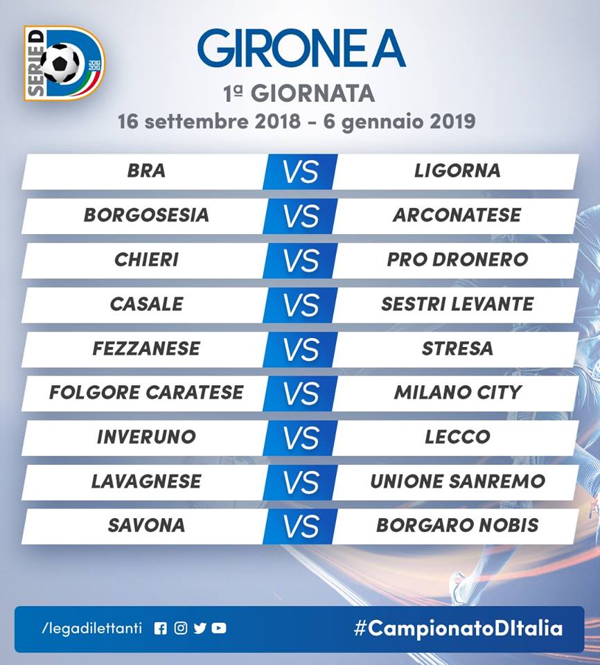 Serie D, è il giorno dei calendari