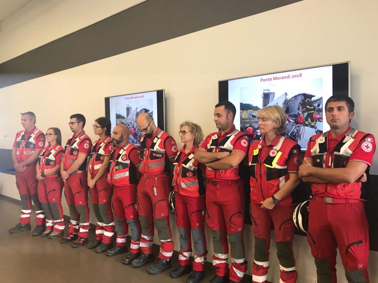 Premiati i volontari della Croce Rossa impegnati nel crollo del ponte Morandi