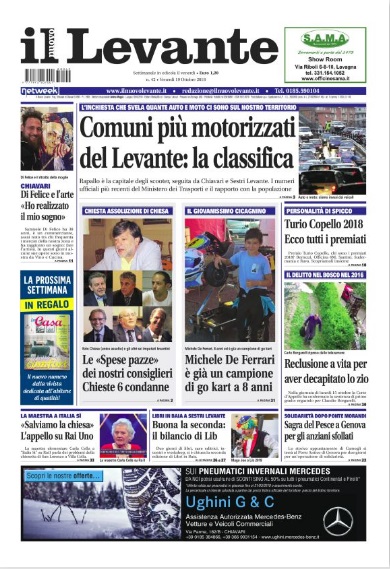 Inchieste, approfondimenti e interviste su Il Nuovo Levante da oggi in edicola