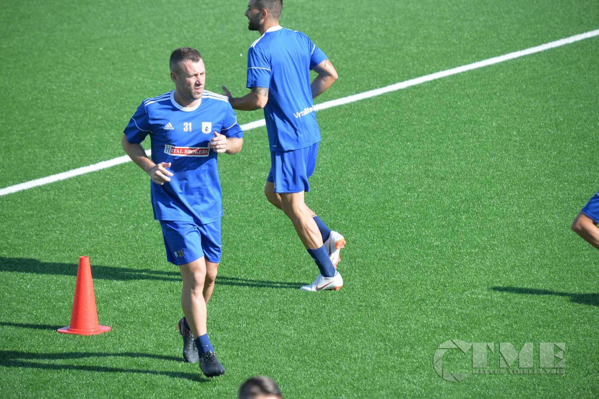 Primo allenamento Antonio Cassano Entella 15