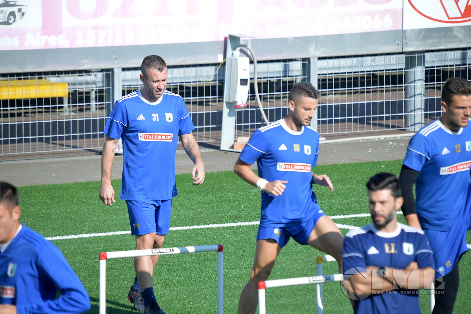 Primo allenamento Antonio Cassano Entella 18