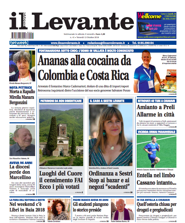 Inchieste, approfondimenti e interviste su Il Nuovo Levante da oggi in edicola