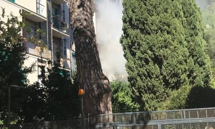 Chiavari, fuoco in un appartamento