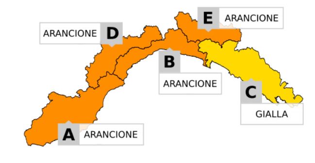 Allerta meteo modificata e prolungata