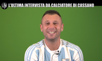 L'ultima intervista di Cassano a Le Iene con la maglia dell'Entella