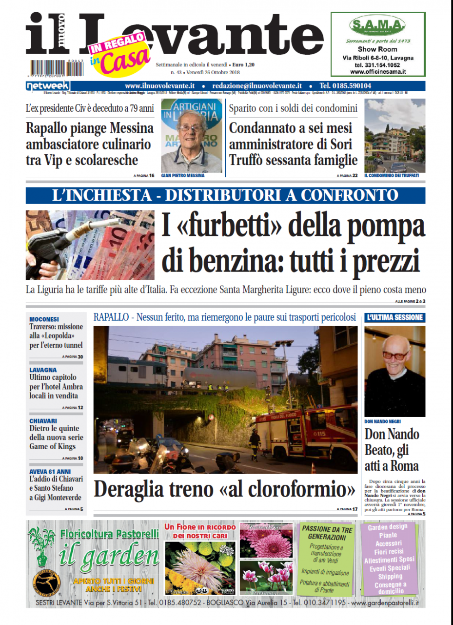 Inchieste, approfondimenti e interviste su Il Nuovo Levante da oggi in edicola