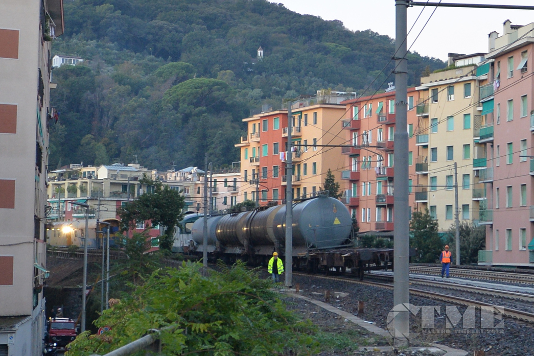 Deragliamento Rapallo, tecnici ancora al lavoro per ripristinare il traffico ferroviario