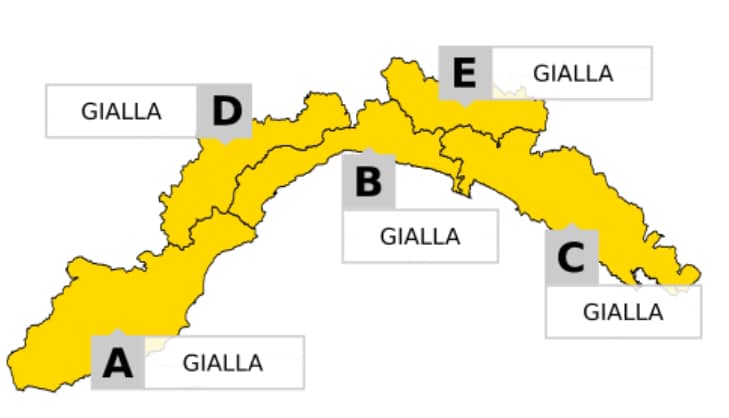 Allerta meteo gialla fino a mezzogiorno
