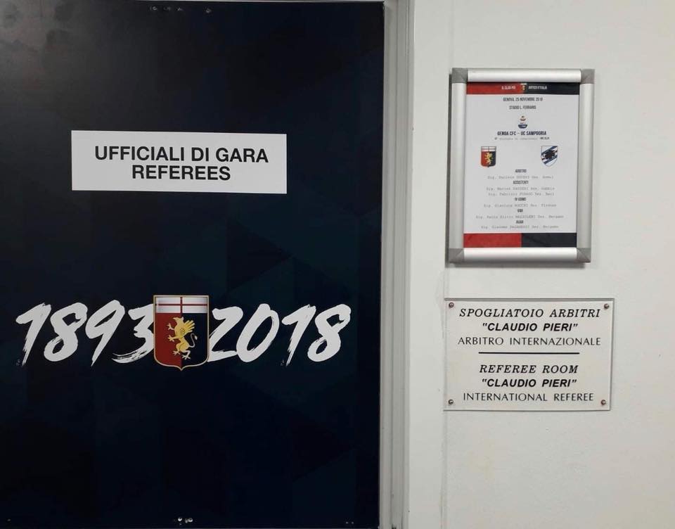 Uno spogliatoio del Ferraris intitolato a Claudio Pieri