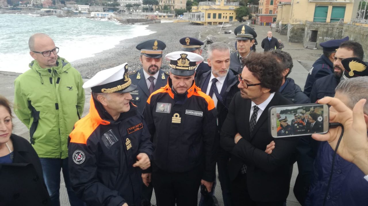 Il ministro Toninelli a Santa Margherita