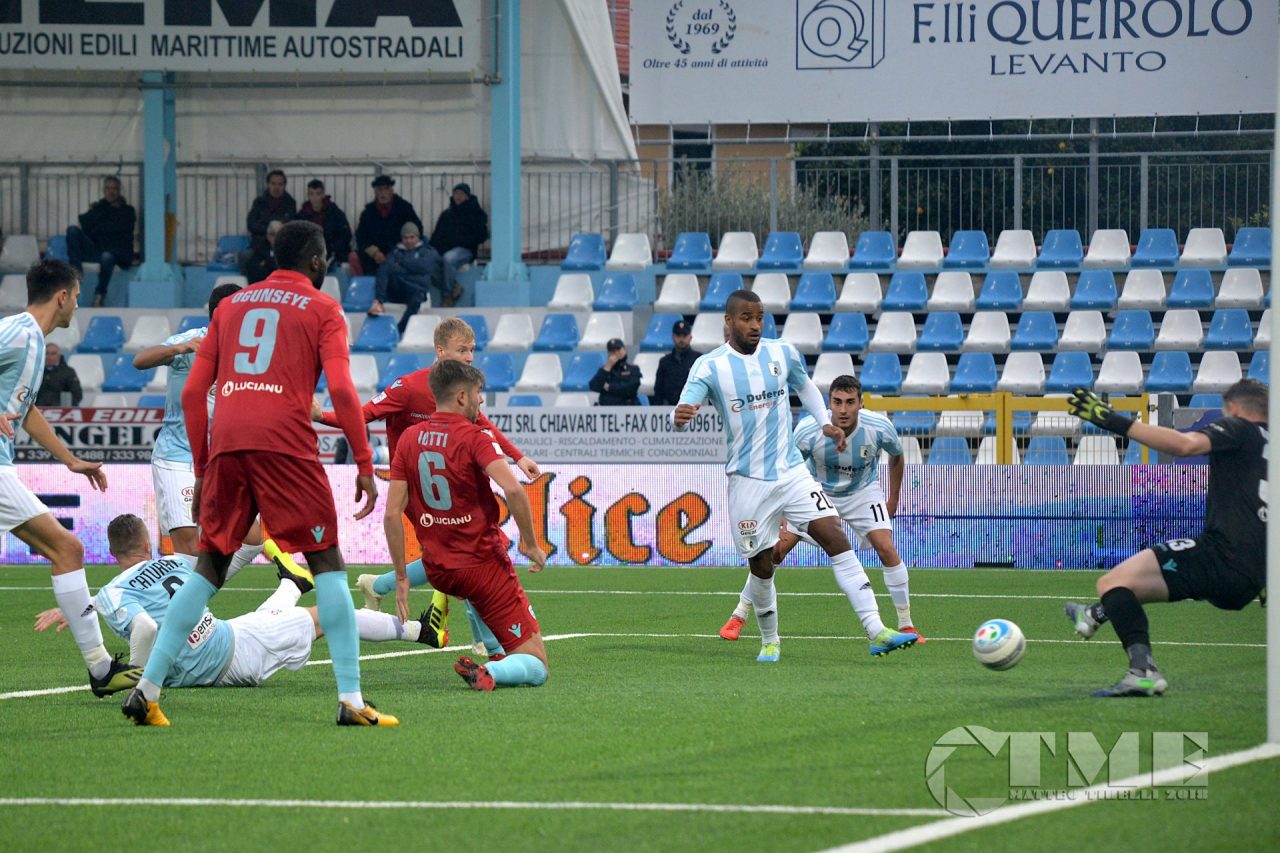 L’Entella pareggia a Cuneo