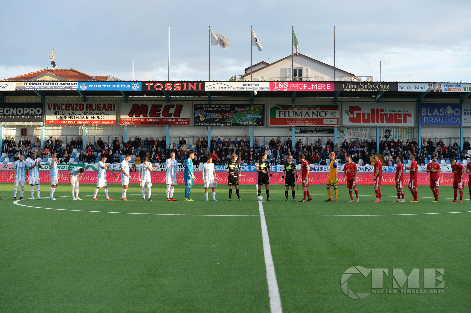 Entella - Pisa allo stadio Comunale di Chiavari 04/11/2018