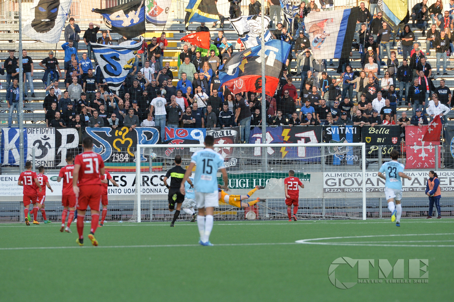 Entella - Pisa allo stadio Comunale di Chiavari 04/11/2018