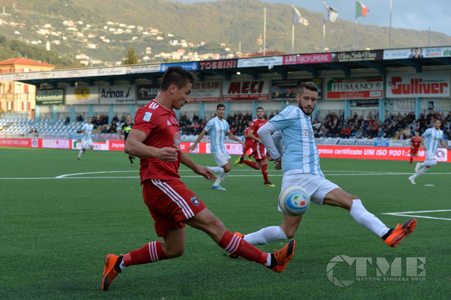 Entella - Pisa allo stadio Comunale di Chiavari 04/11/2018