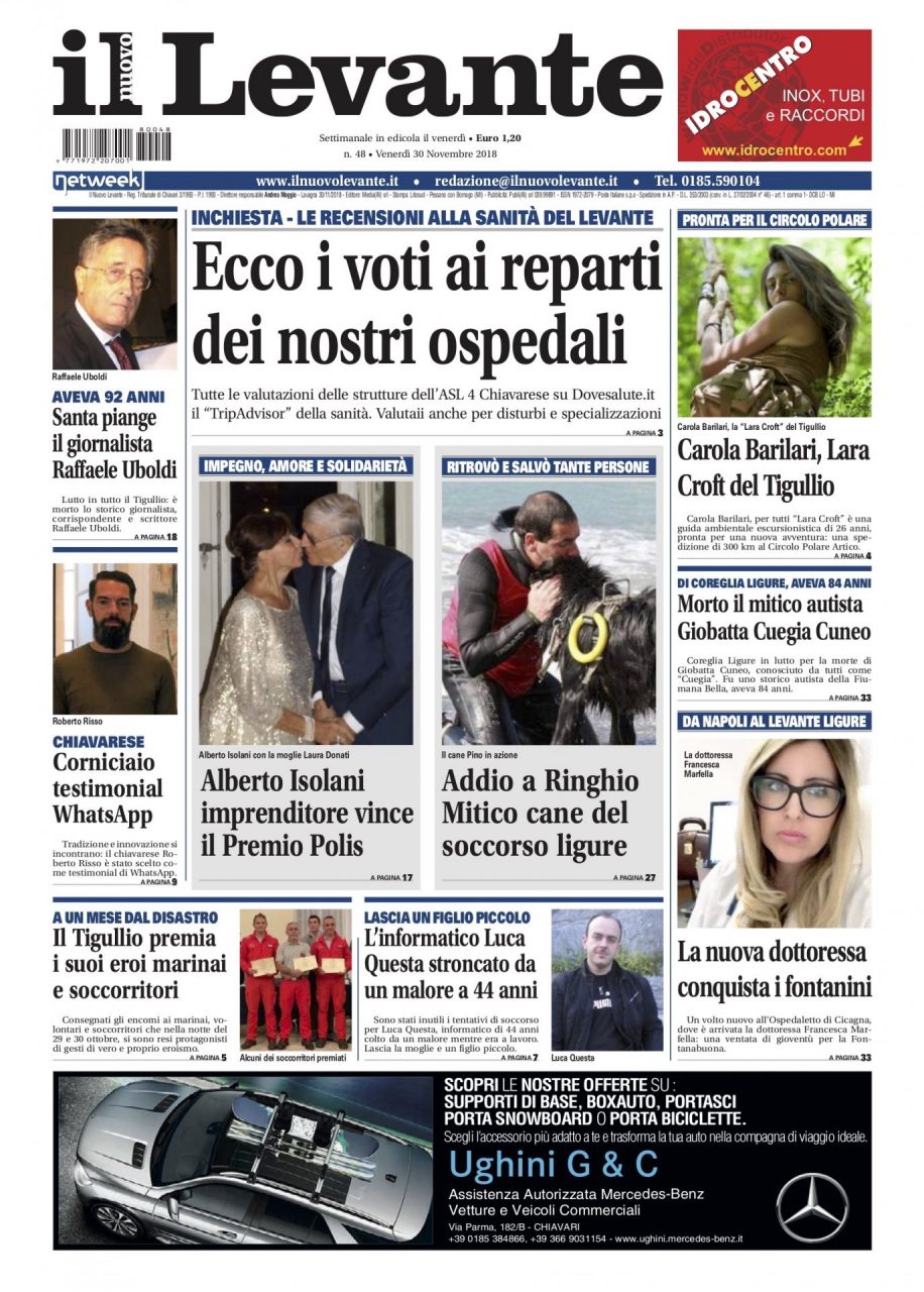 Inchieste, approfondimenti e interviste su Il Nuovo Levante da oggi in edicola