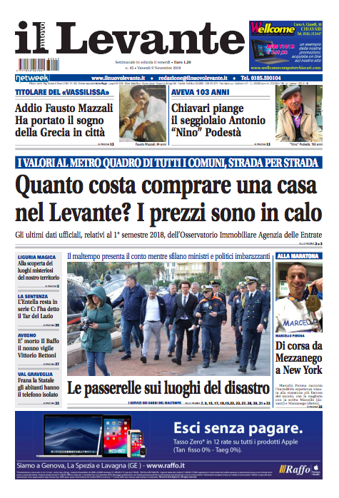 Inchieste, approfondimenti e interviste su Il Nuovo Levante da oggi in edicola