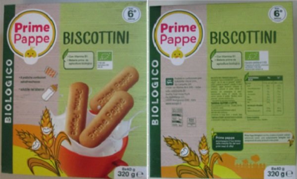 Biscottini per bimbi ritirati dal mercato
