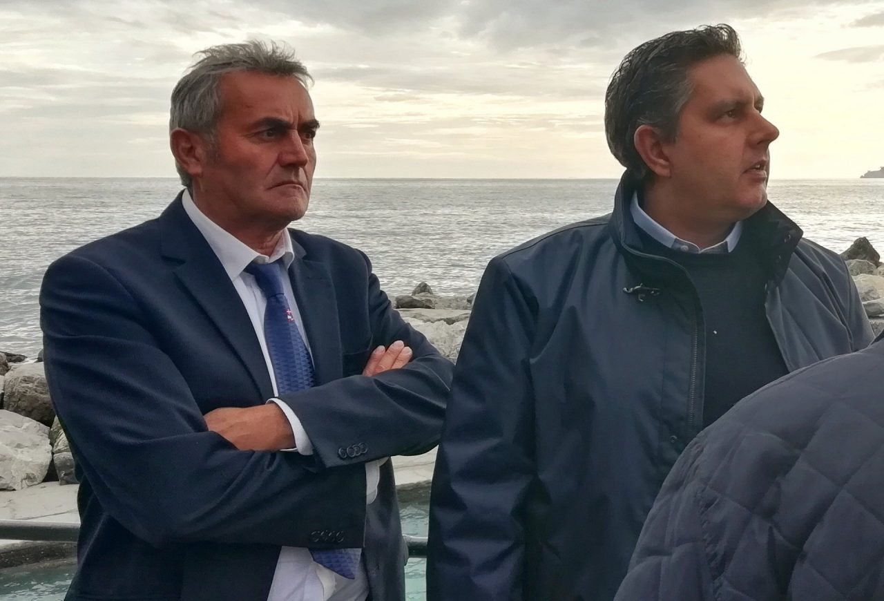 Toti a Lavagna per parlare dei danni causati dal maltempo nel Tigullio orientale