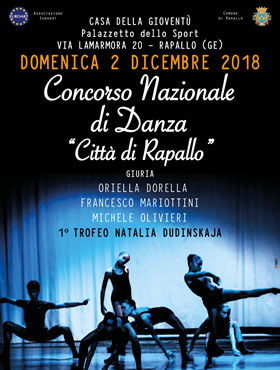 Oggi il Concorso Nazionale di Danza Città di Rapallo